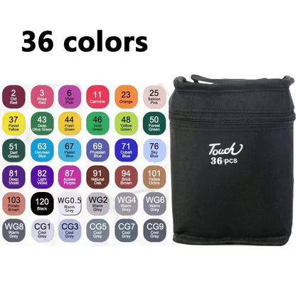 24-80 Colors Double Headed Marker Pen Set