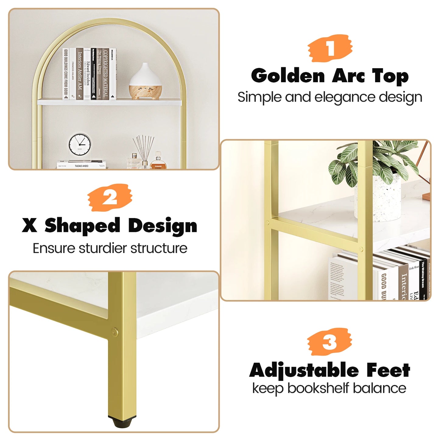 Bookshelf 5 Tier Bookcase