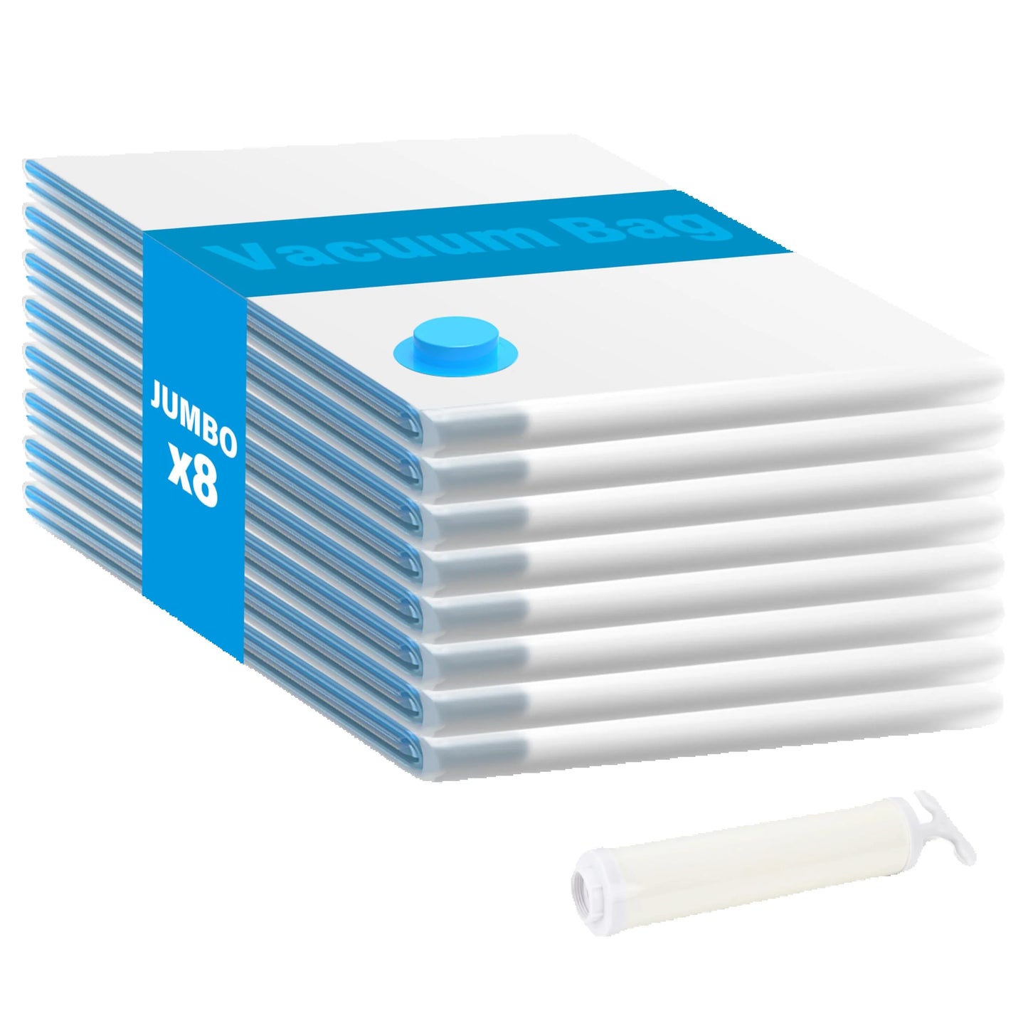 Vacuum Storage Bags (Jumbo 8 /10 Pack)