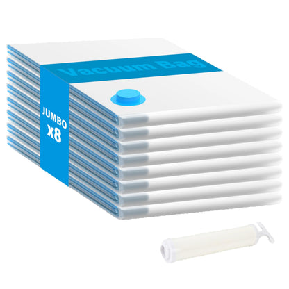 Vacuum Storage Bags (Jumbo 8 /10 Pack)