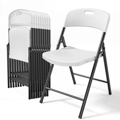 10-Pack  Plastic Folding Chairs