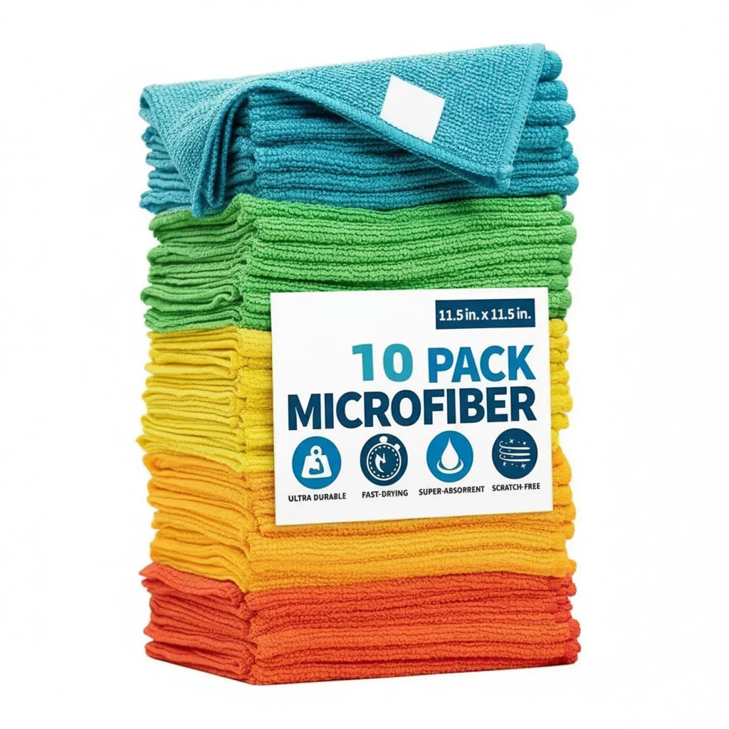 10-Pack Multi-Color Thick Cloth