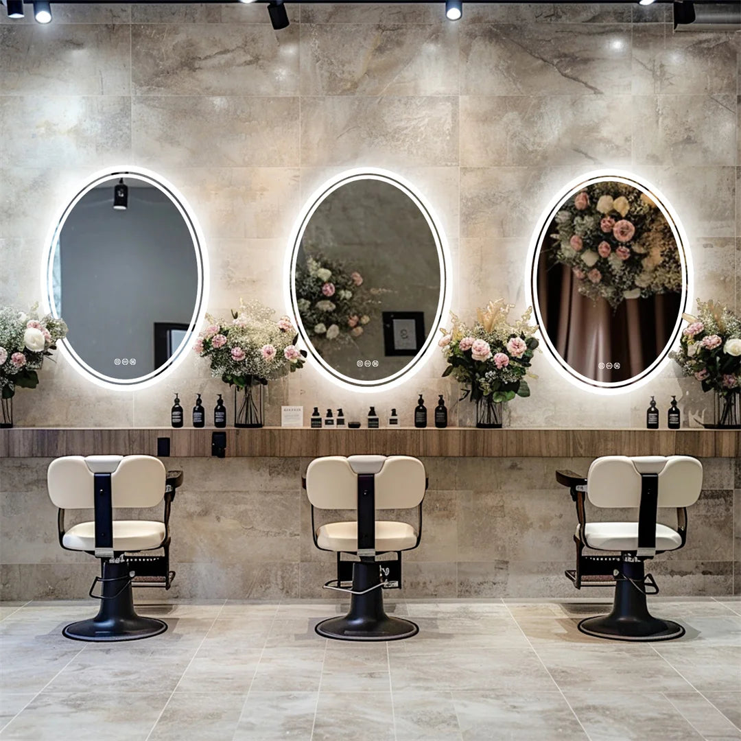 Luxury Oval Bathroom LED Mirror
