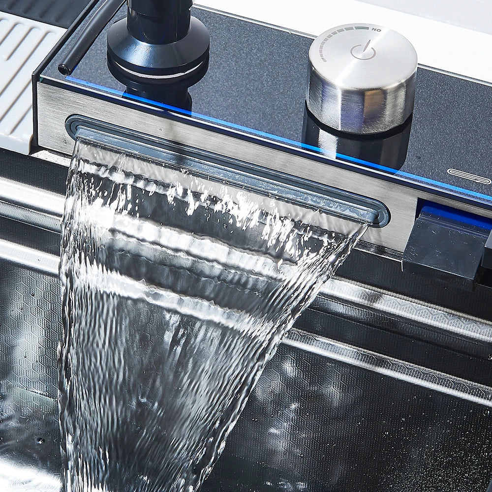 304 Stainless Steel Waterfall Kitchen Sink