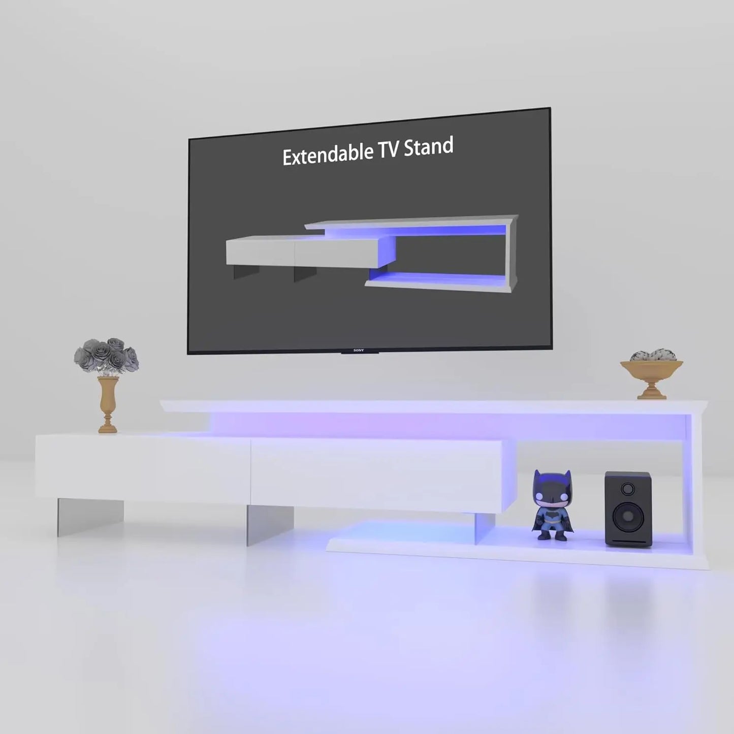 LED TV Stand for 55 65 75 Inch TV