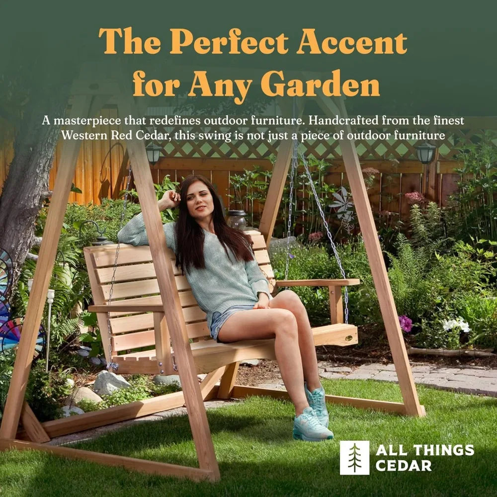 Outdoor Cedar Porch Swing