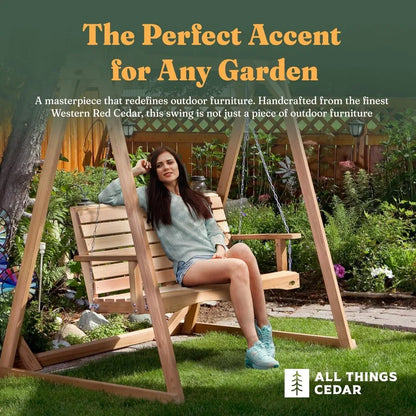 Outdoor Cedar Porch Swing