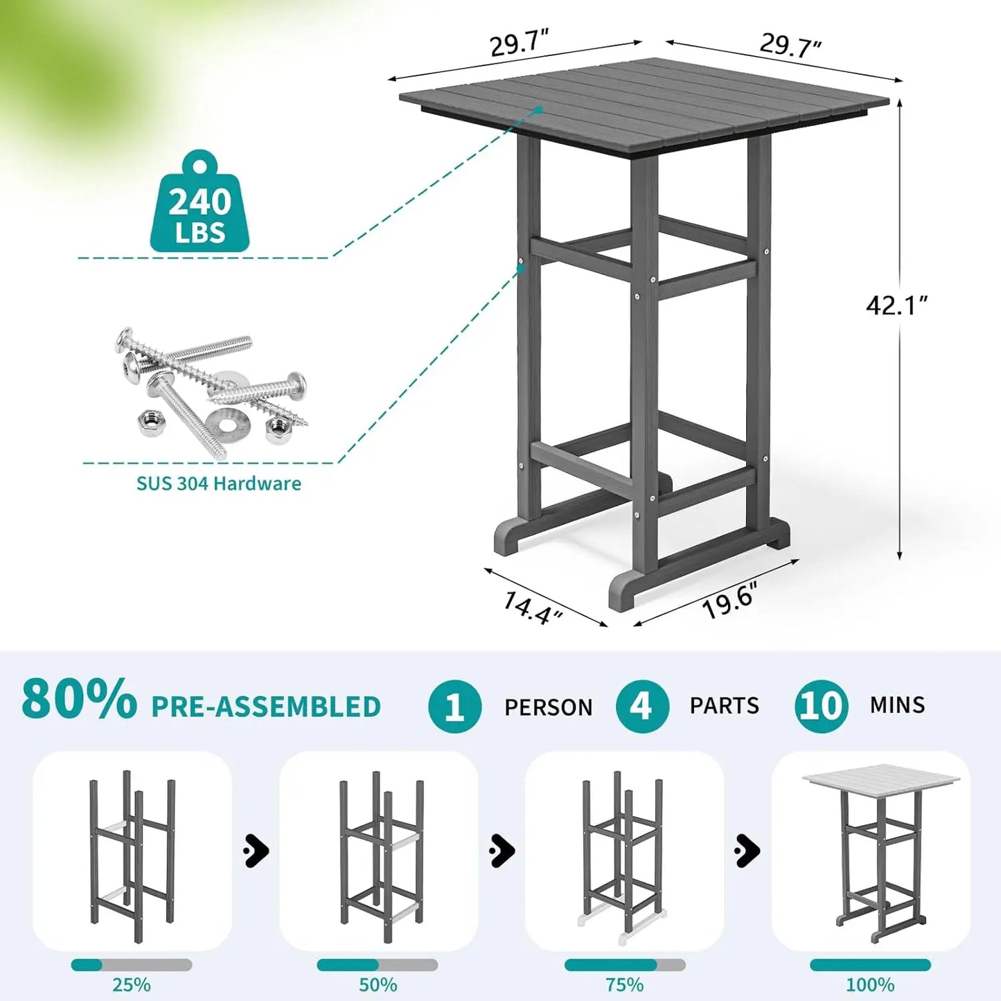 High Chair Set 3-Table