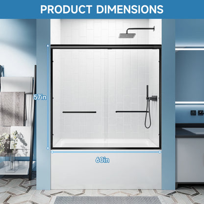56-60"x57" H Tub Shower Door