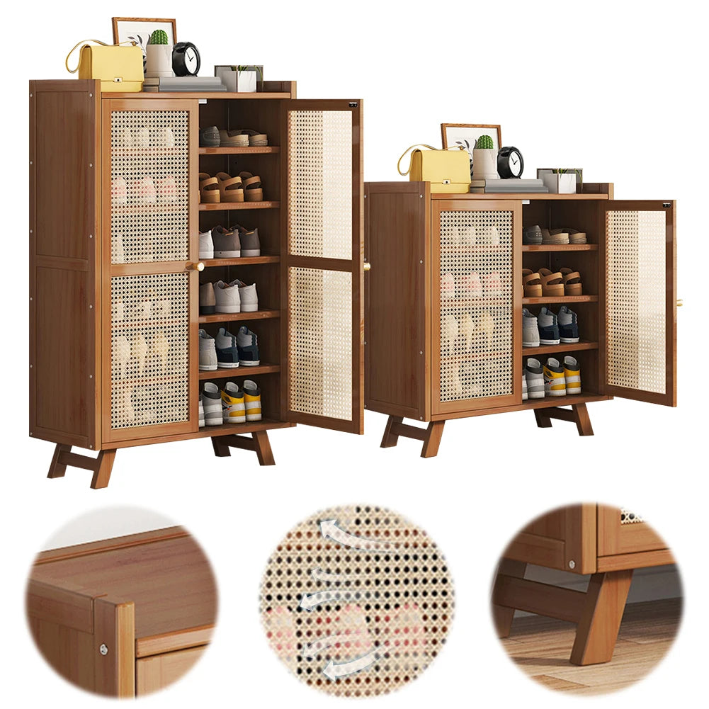 5/7-Tier Shoe Storage Cabinet Rack with Doors