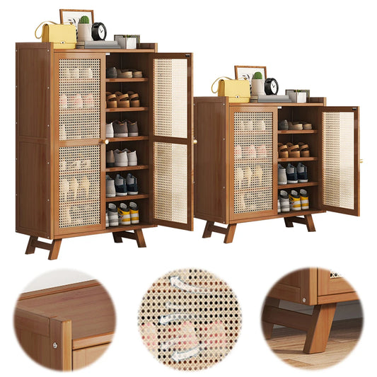 5/7-Tier Shoe Storage Cabinet Rack with Doors