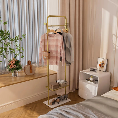 Metal Gold Coat Rack