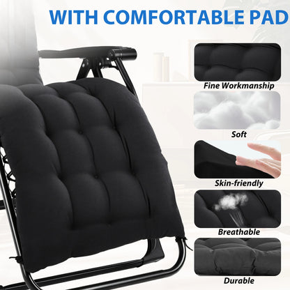 Zero Gravity Cushioned Lounge Chair