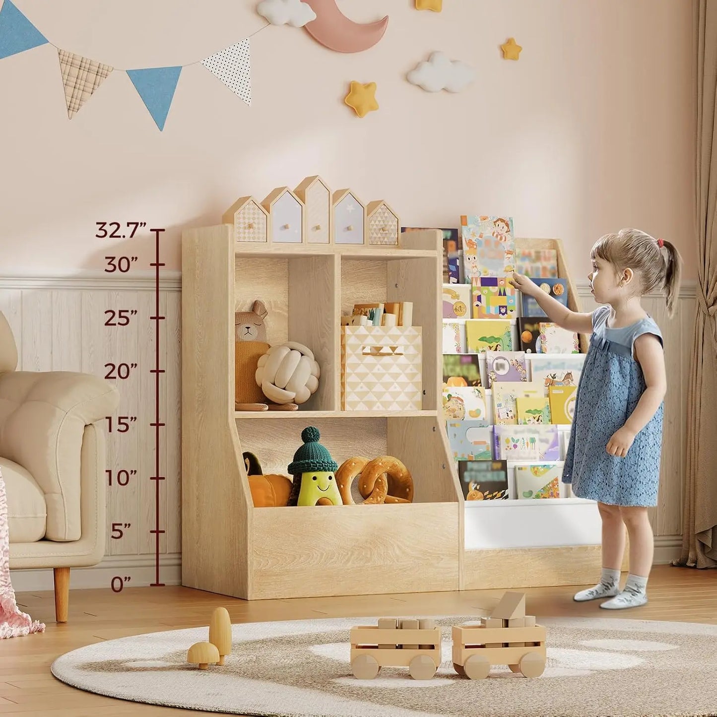 39.4" Kids Bookshelf