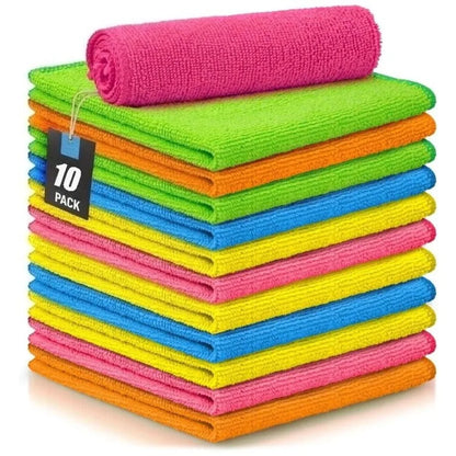 10-Pack Microfiber Cleaning Cloths