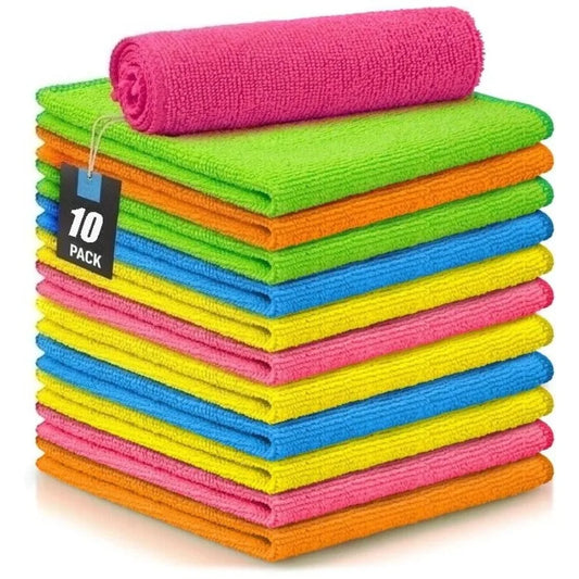 10-Pack Microfiber Cleaning Cloths
