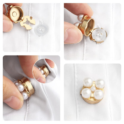 Crystal Pearl Button Covers