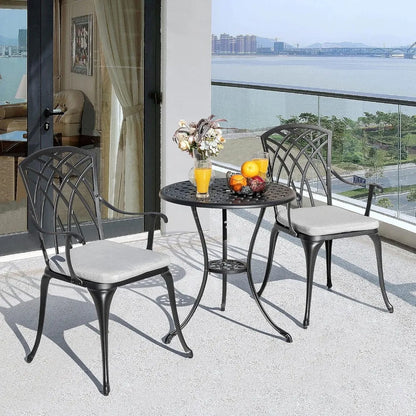 3-Piece Outdoor Cast Aluminum set