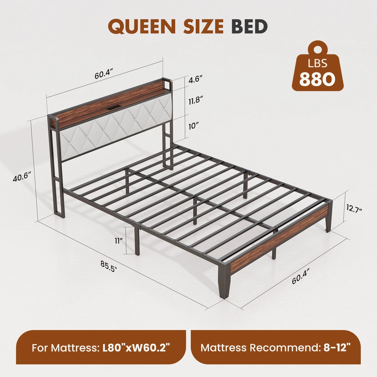 King Size Soft Pack Bed Frame