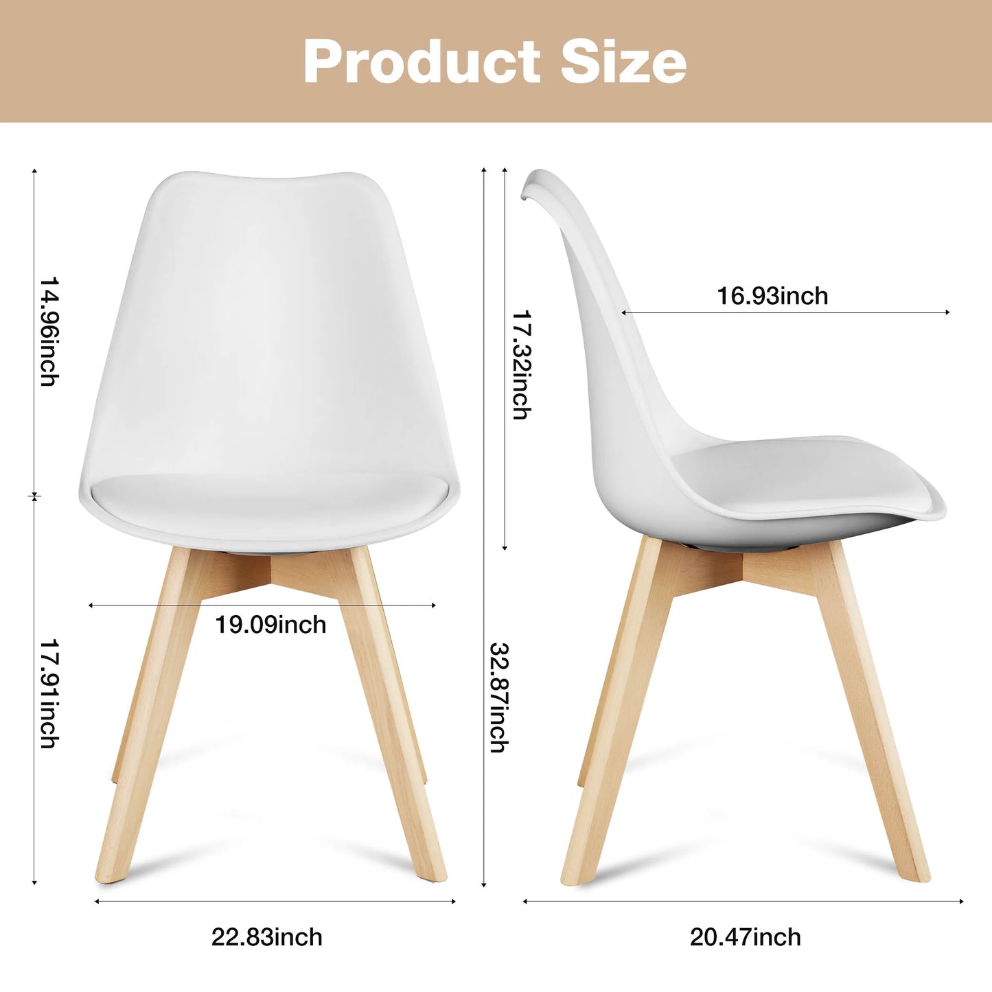 Leather Dining Chairs Set of 4