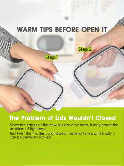 24pcs  airtight food containers