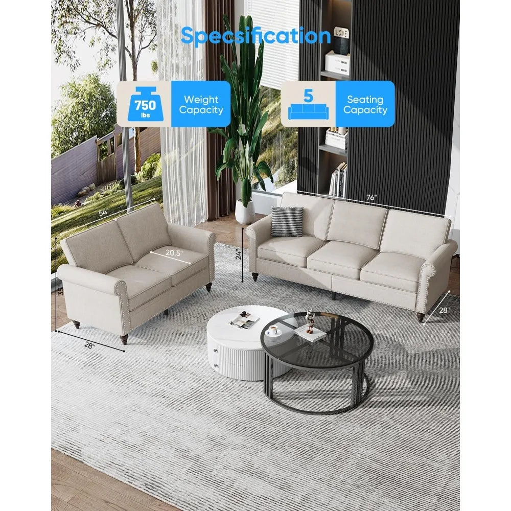 Living Room Sofa Sets 2 Piece