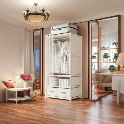 57"in Portable Wardrobe Closet