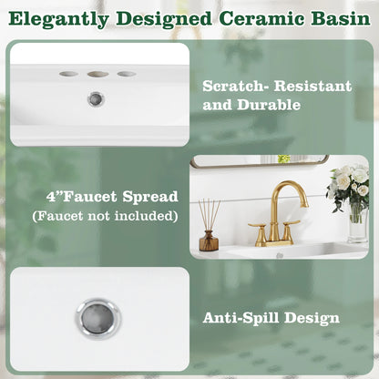 24" French Country Bathroom Vanity