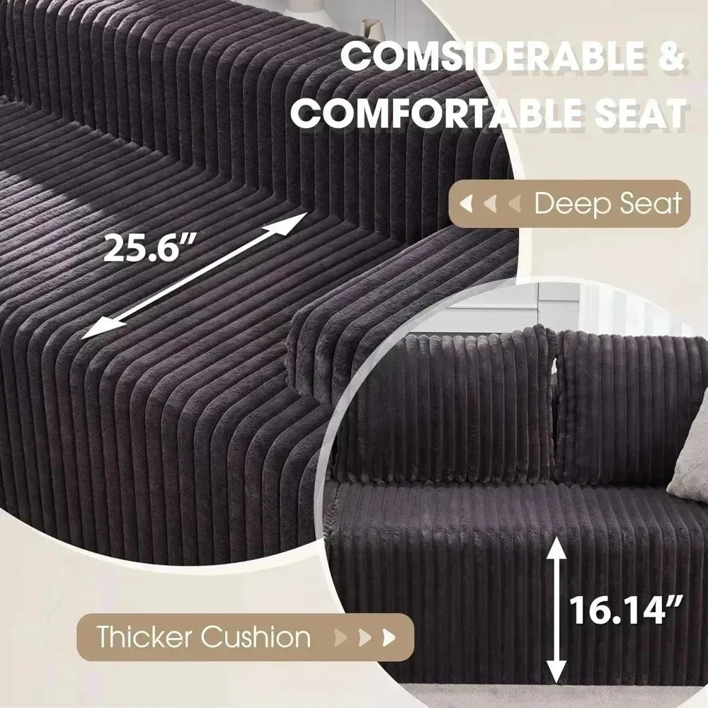 L-Shaped 3-Seat Sectional