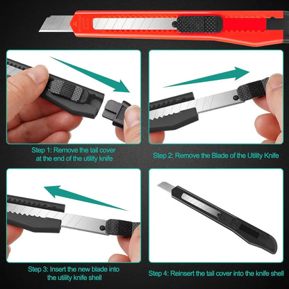 24 Box Cutter 9mm Wide Blade