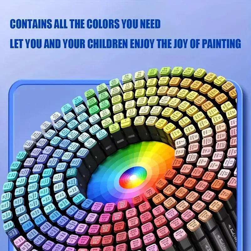 Alcohol Markers Set, 48 Colors