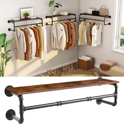 Industrial Pipe Clothing Rack