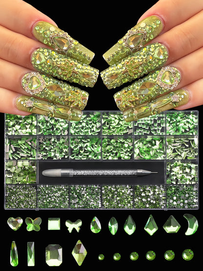 21 grid nail art jewelry