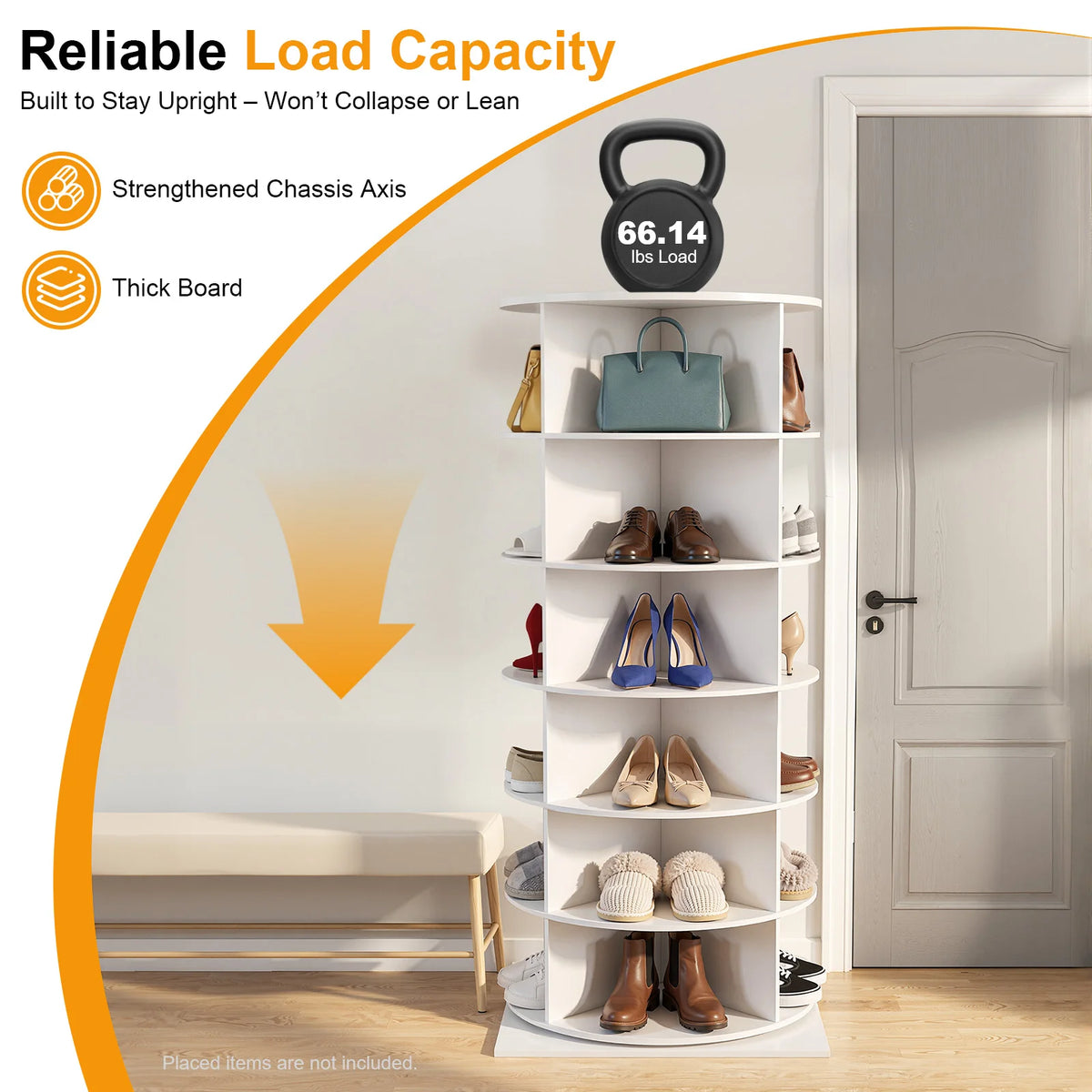 360° Rotating Shoe Rack