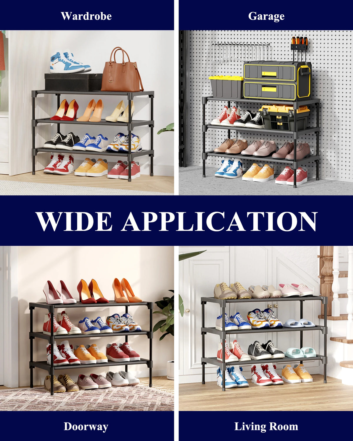3-Tier Shoe Rack