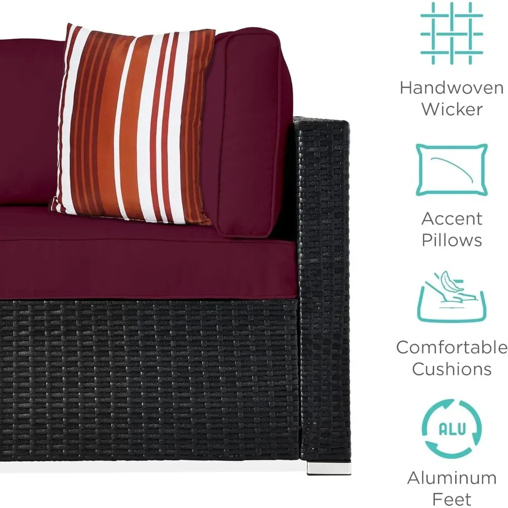 7-piece modular outdoor patio furniture