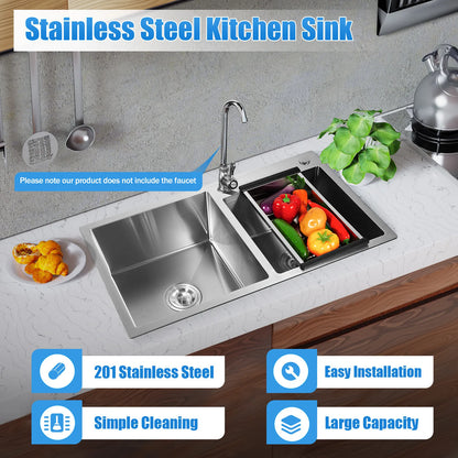 Stainless Steel Double Bowl