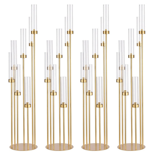 4 Sets 7 Arms Floor Candelabra