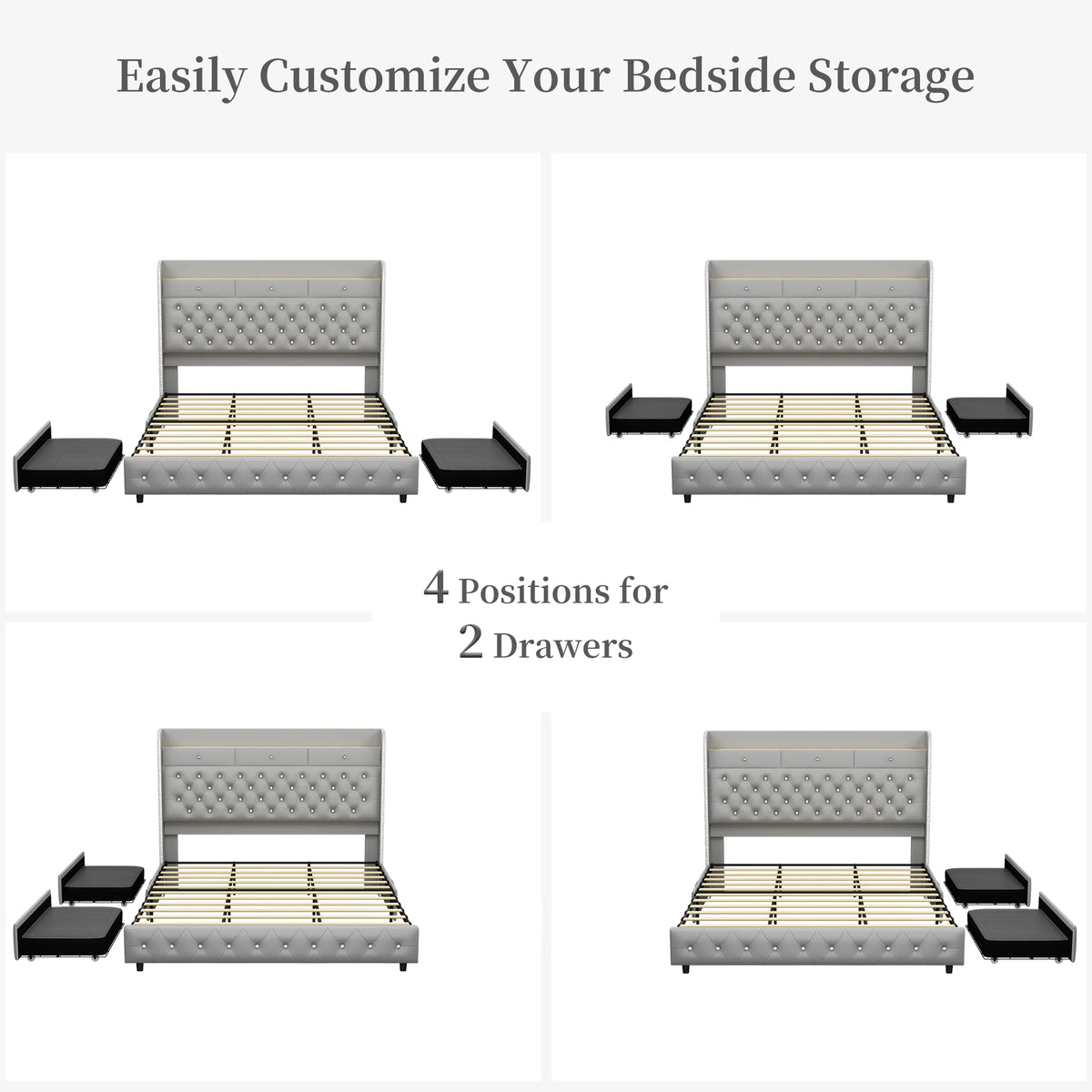 Queen Upholstered Bed Frame