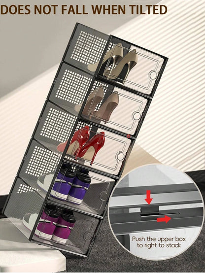 Stackable Shoe Storage Box 6/12 Pack