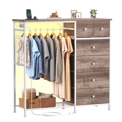 6 Drawer Fabric Dresser
