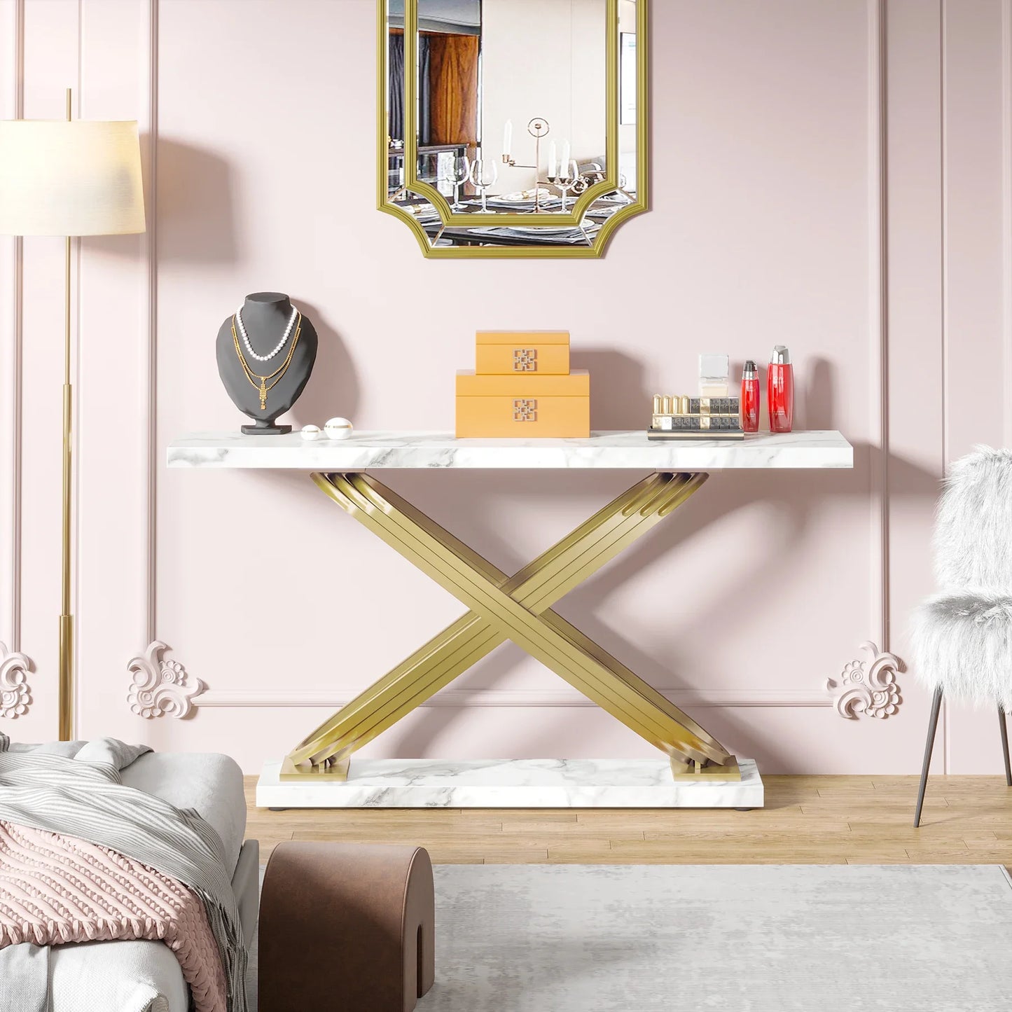 55 Inch Modern Console Table