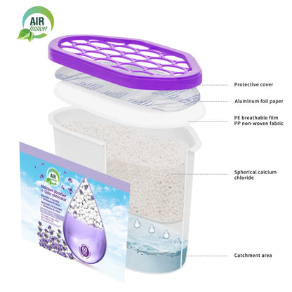 3-Pack Powerful Moisture Absorber & Odor Eliminator Boxes