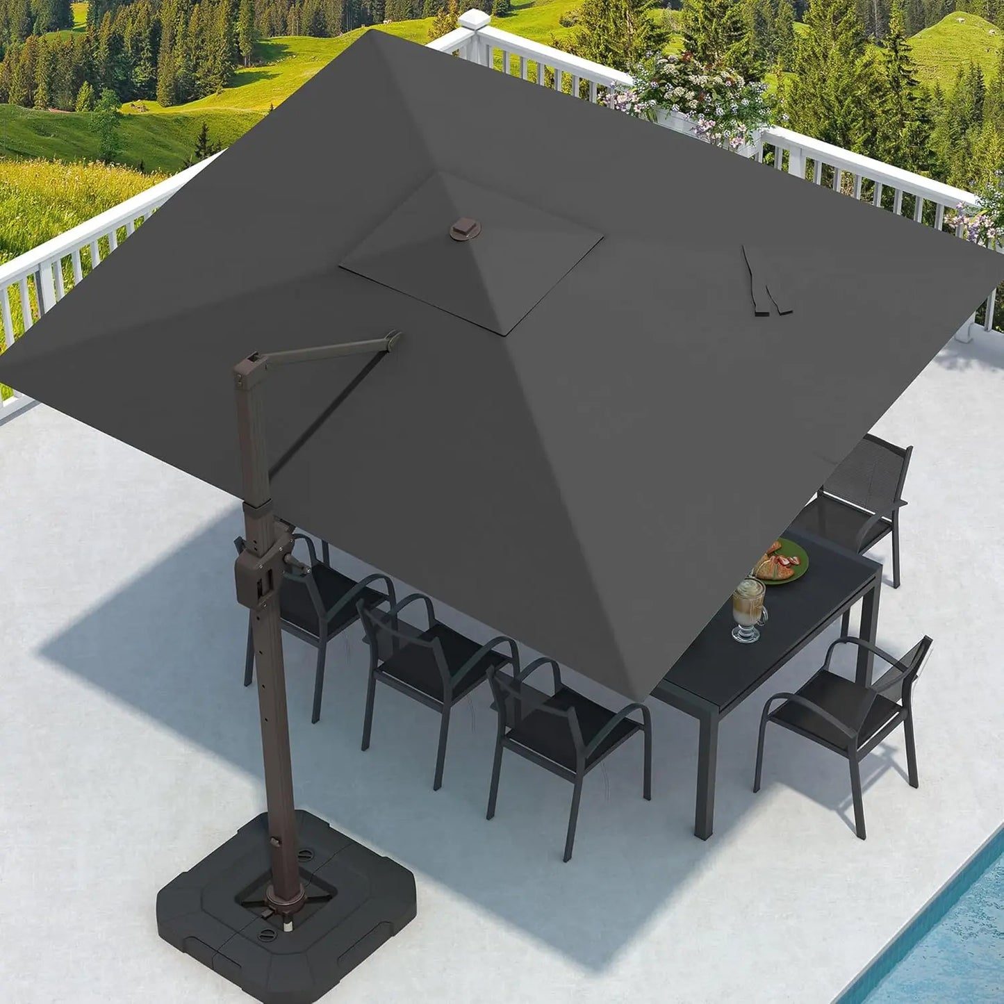 9' X 12' Cantilever Patio Umbrella