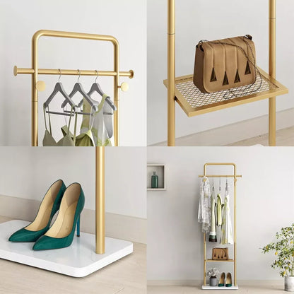 Metal Gold Coat Rack
