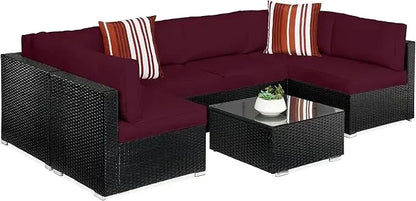 7-piece modular outdoor patio furniture
