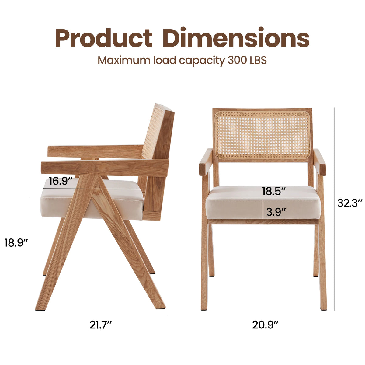 Set of 2 Dining Chairs