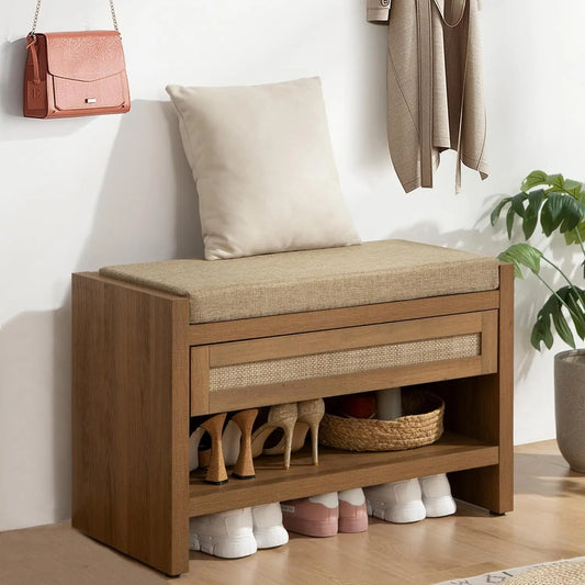 Entryway Bench with Storage Drawer