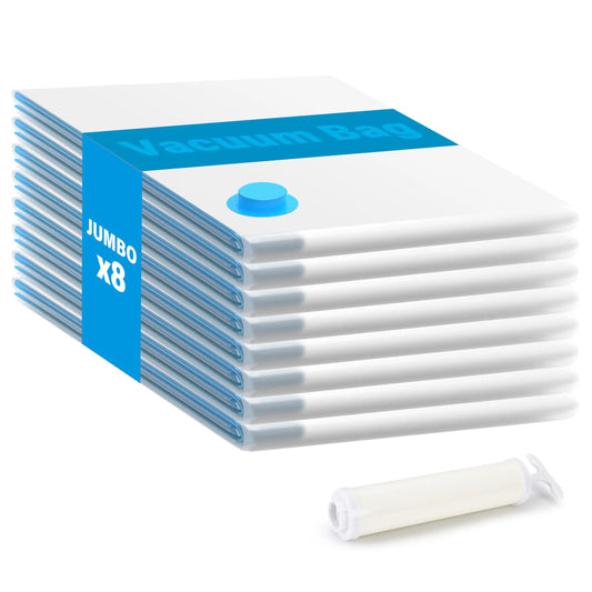 Vacuum Storage Bags (Jumbo 8 /10 Pack)
