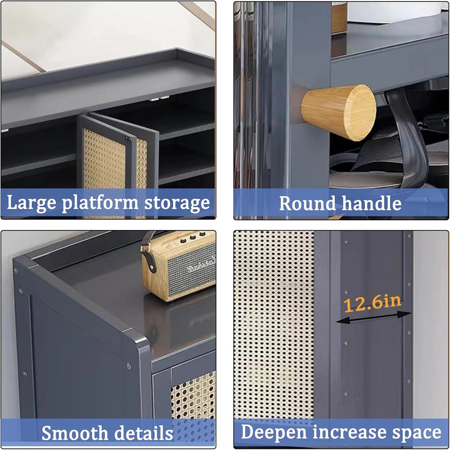 8 Tier Bamboo Shoe Storage